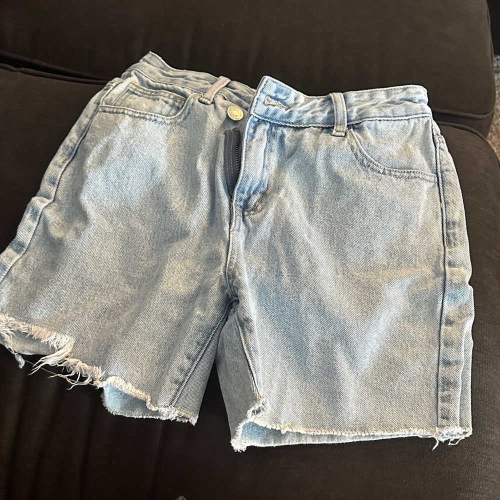 Light Blue Denim Women Shorts